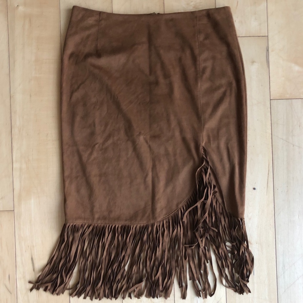 i Jeans by Buffalo Brown Tassel Skirt